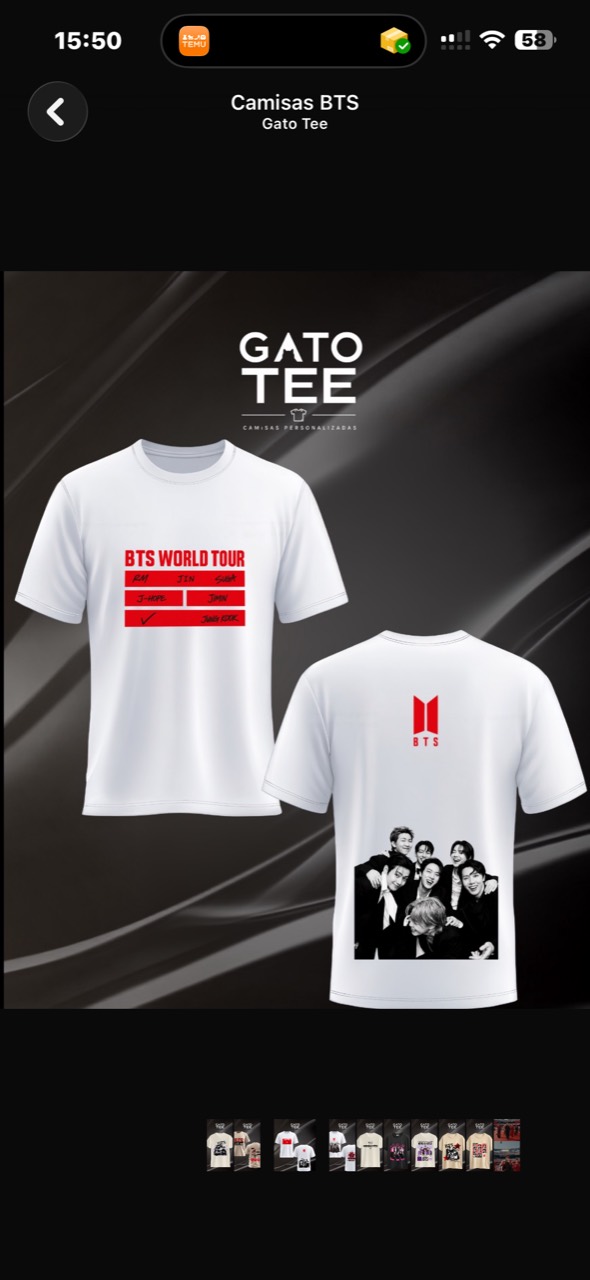 Camisa BTS 07