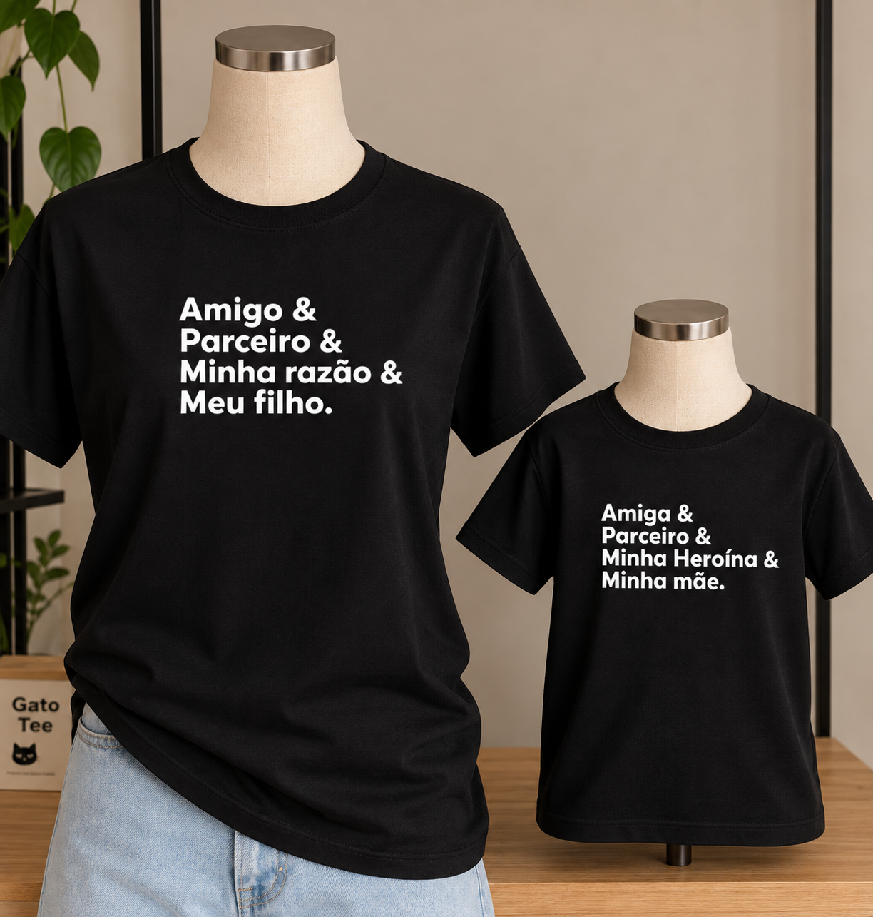 Mães 09 — Kit Mãe e Filho · 2 Camisas